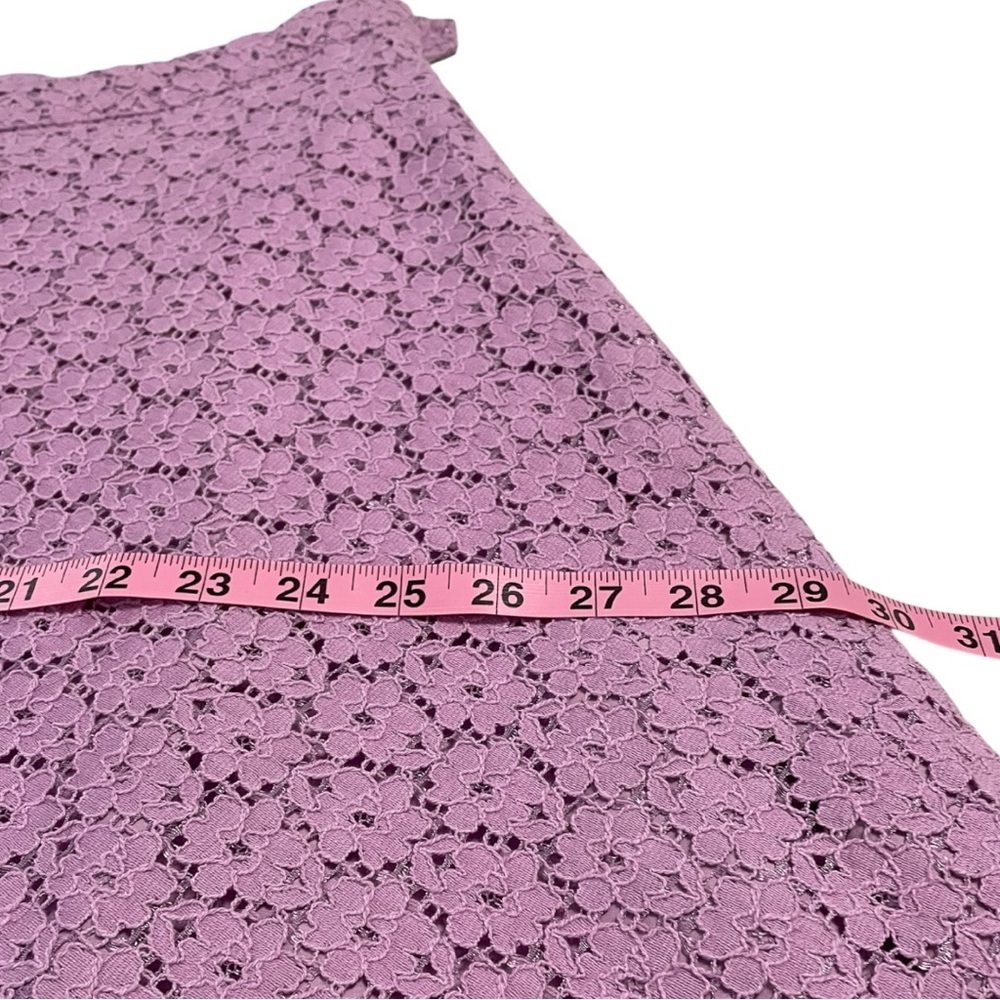 Purple Lace A-Line Midi Skirt - Picture 6 of 11